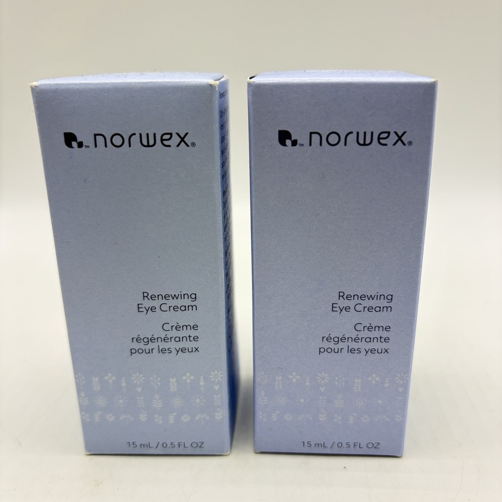 2  Norwex Renewing Eye Cream Ultra Hydrating Gel Derm Tested Vegan .5oz New